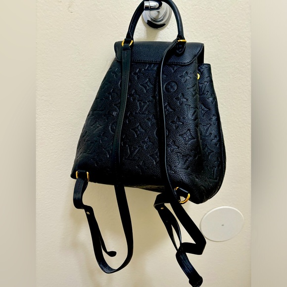 Authentic Leather Black LV Backpack - Picture 1 of 2